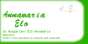 annamaria elo business card
