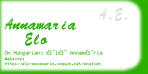 annamaria elo business card